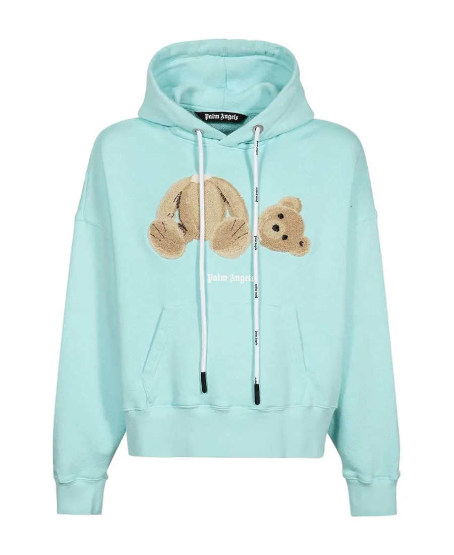 Palm Angels Teddy Bear Drawstring Hoodie