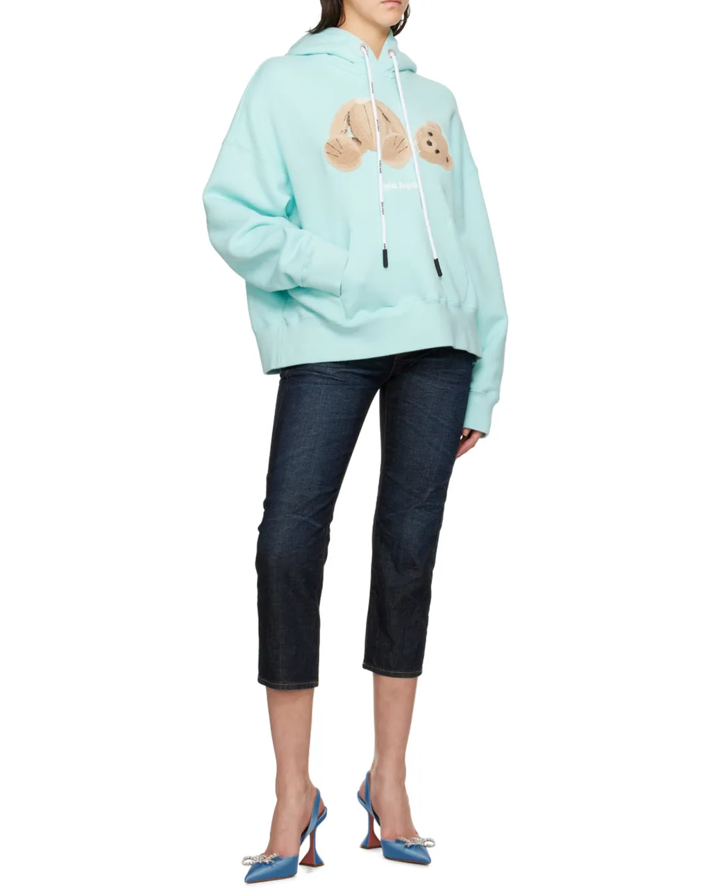 Palm Angels Teddy Bear Drawstring Hoodie