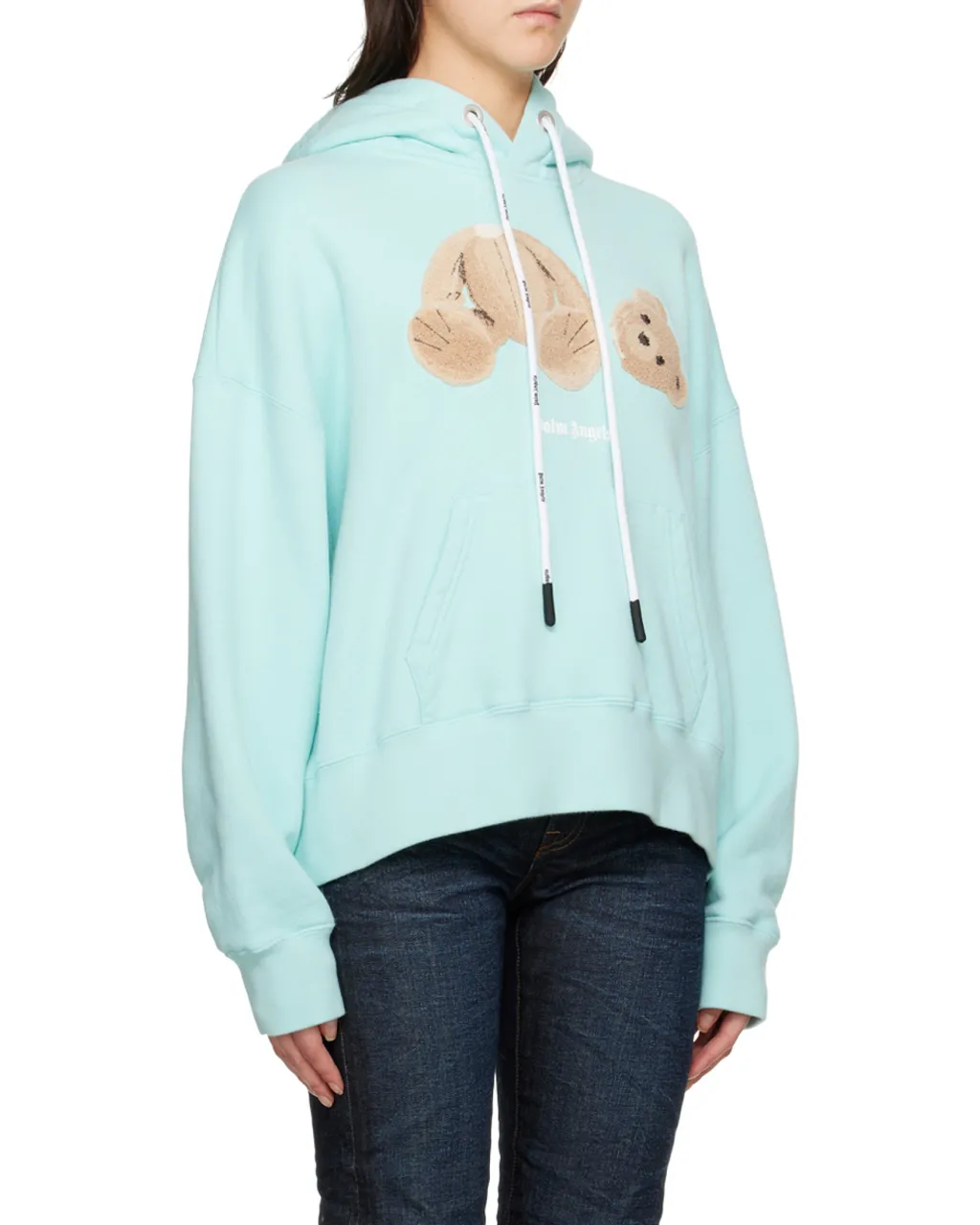 Palm Angels Teddy Bear Drawstring Hoodie