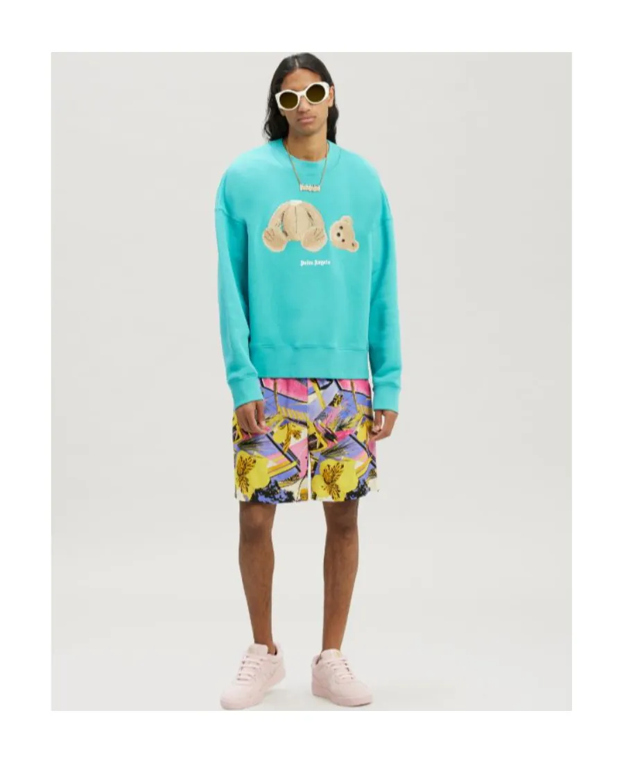 Palm Angels Bear Motif Long-Sleeved Sweatshirt