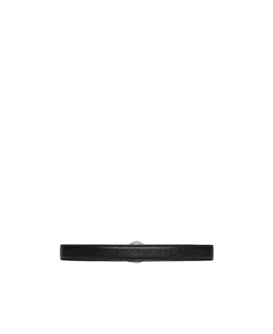 Monogram Plaque Leather Belt