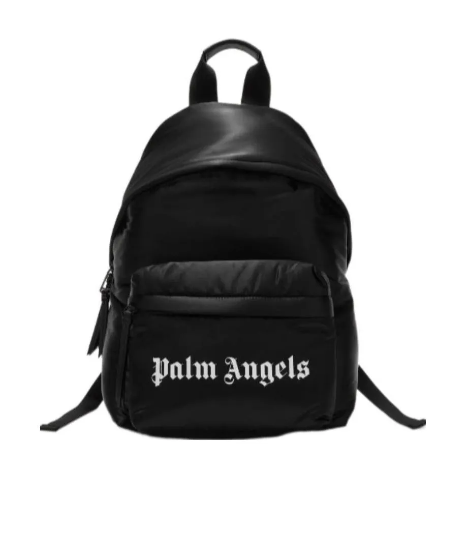 Palm Angels Logo Printed Zip-Up Backpack