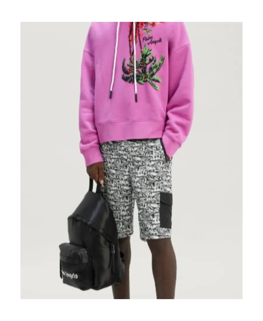 Palm Angels Logo Printed Zip-Up Backpack