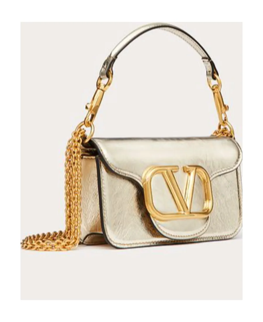 Valentino Locò Foldover Top Small Shoulder Bag