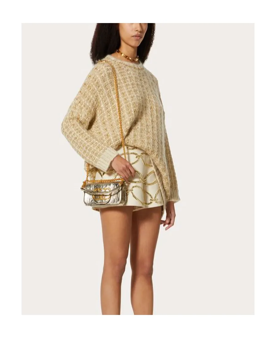 Valentino Locò Foldover Top Small Shoulder Bag