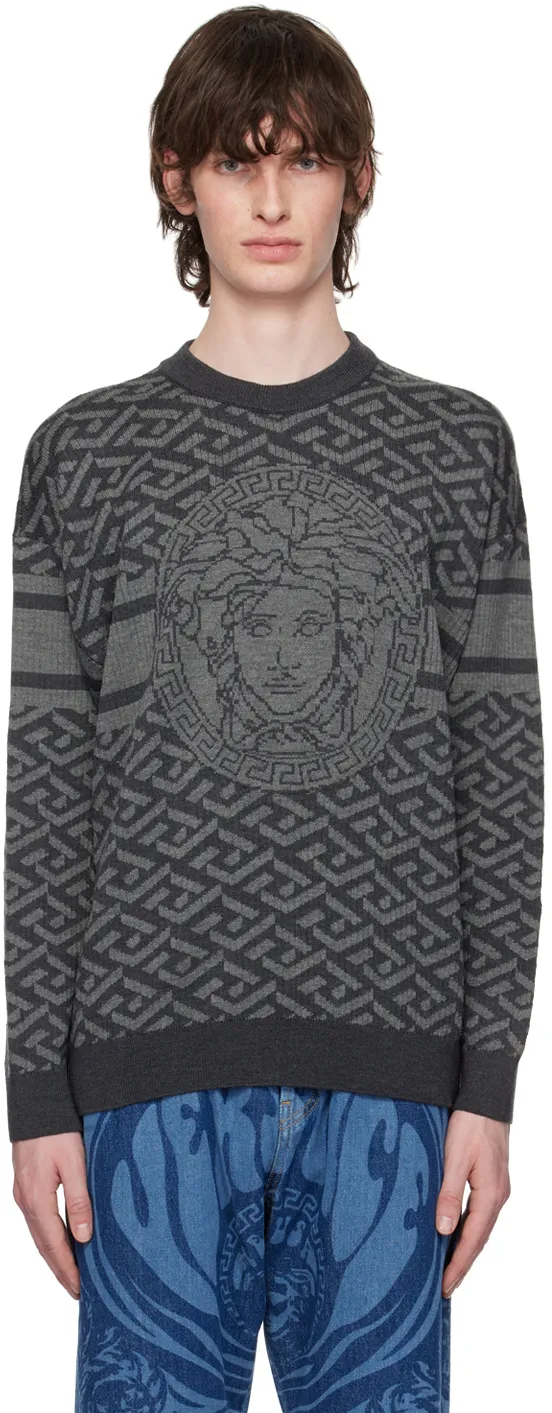 La Greca Medusa Jacquard Jumper