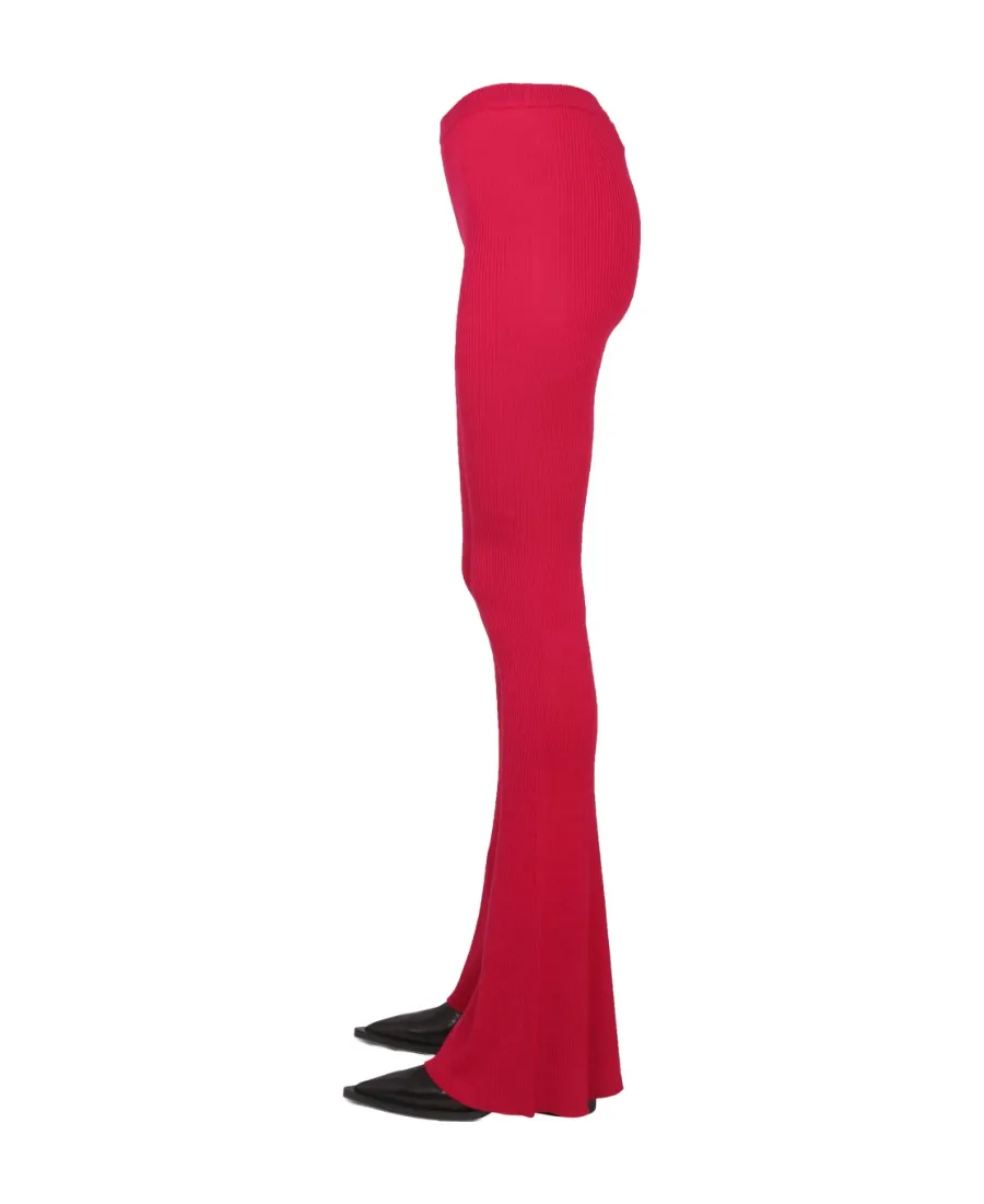 Dsquared2 Ribbed-Knit Flared Trousers