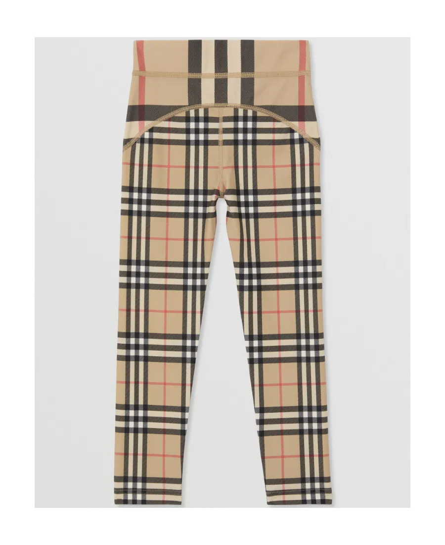 Burberry Kids Checked Pattern Leggings