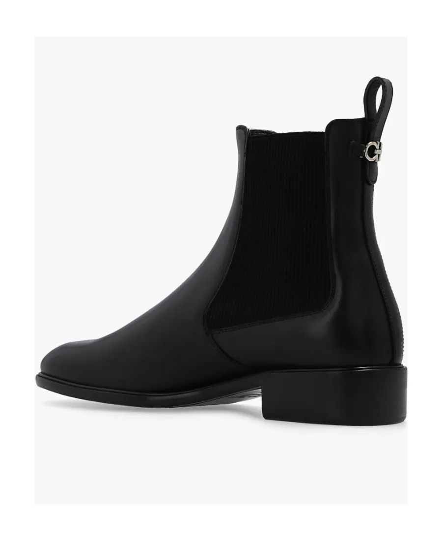 Gancini Logo Chelsea Boots