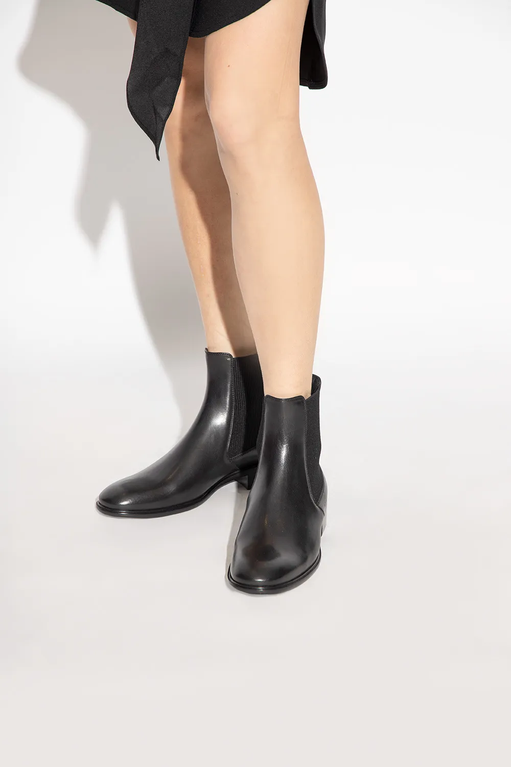 Gancini Logo Chelsea Boots