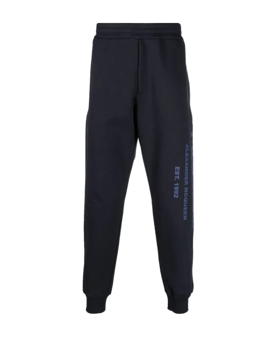 Alexander Mcqueen Graffiti Logo Printed Sweatpants