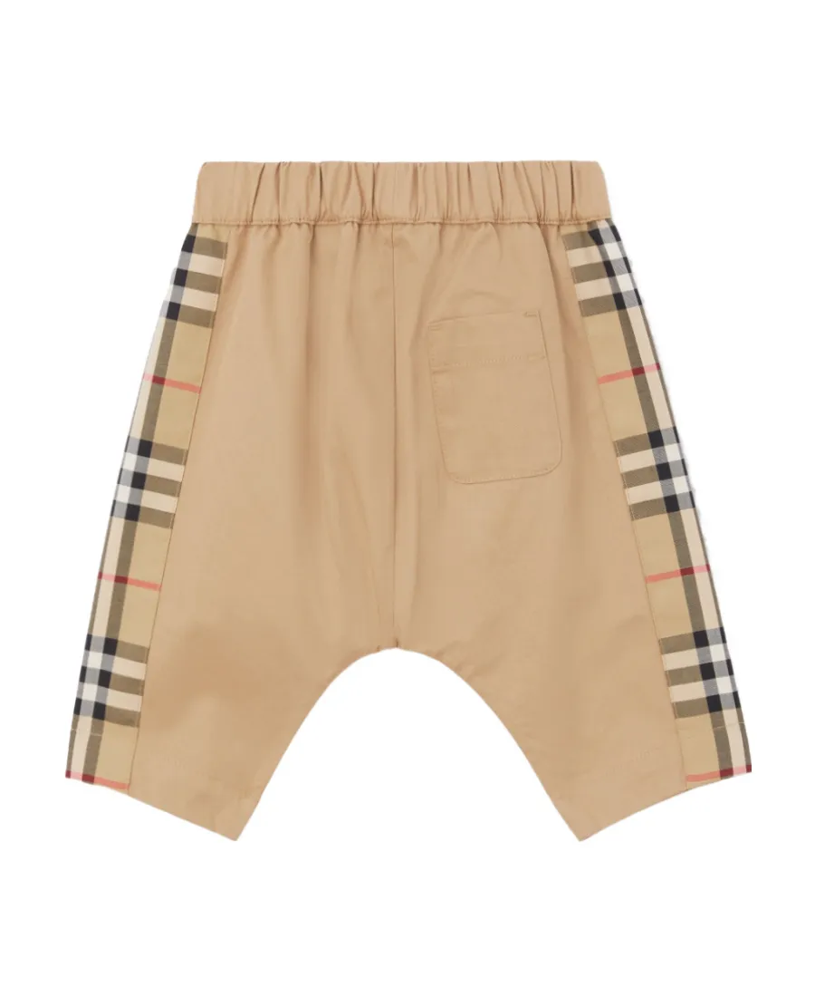 Burberry Kids Checked Drawstring Pants