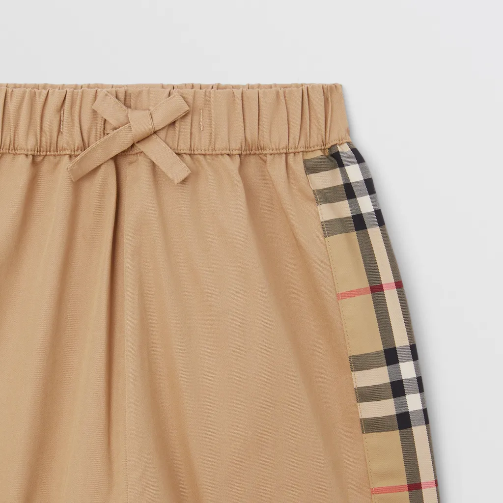 Burberry Kids Checked Drawstring Pants
