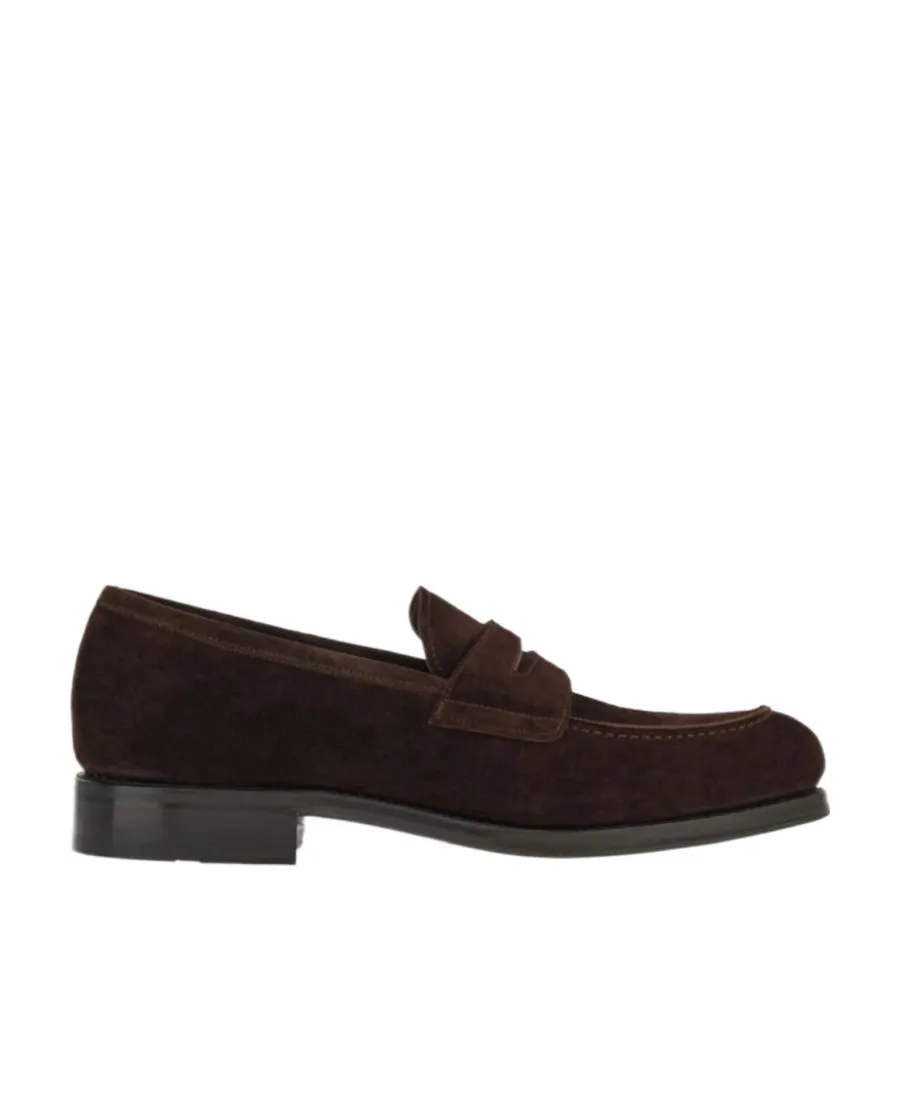 Salvatore Ferragamo Penny Almond-Toe Slip-On Loafers