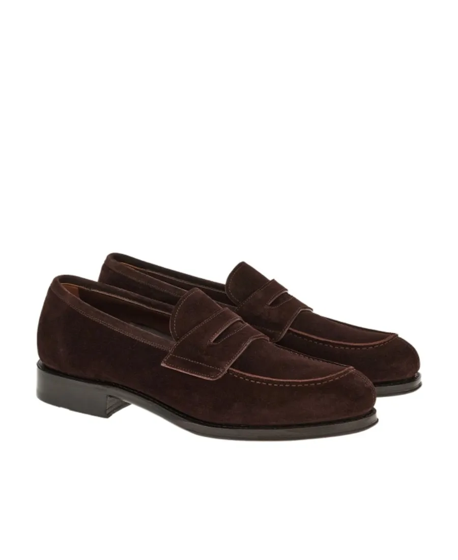 Salvatore Ferragamo Penny Almond-Toe Slip-On Loafers