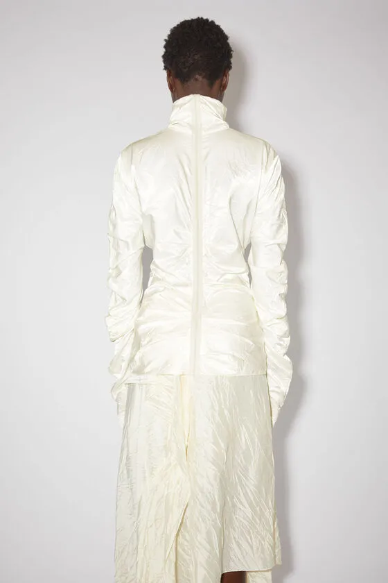 High-Neck Long-Sleeved Blouse