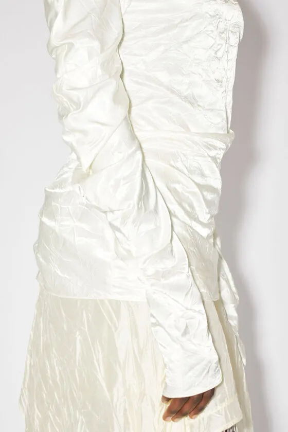 High-Neck Long-Sleeved Blouse