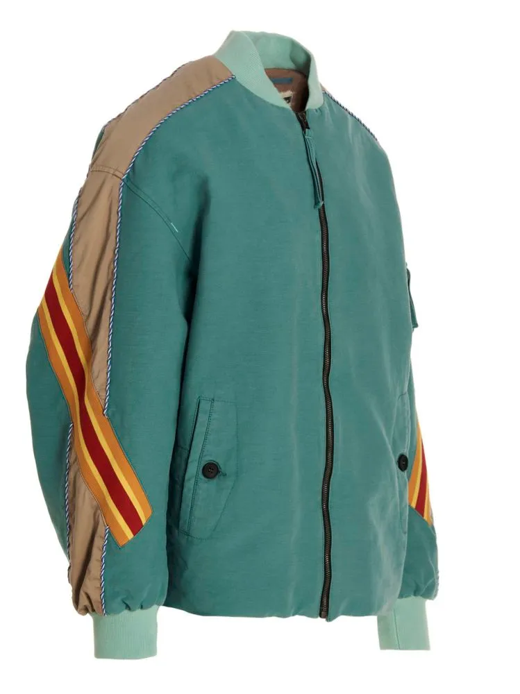 Incotex Stripe Accent Bomber Jacket