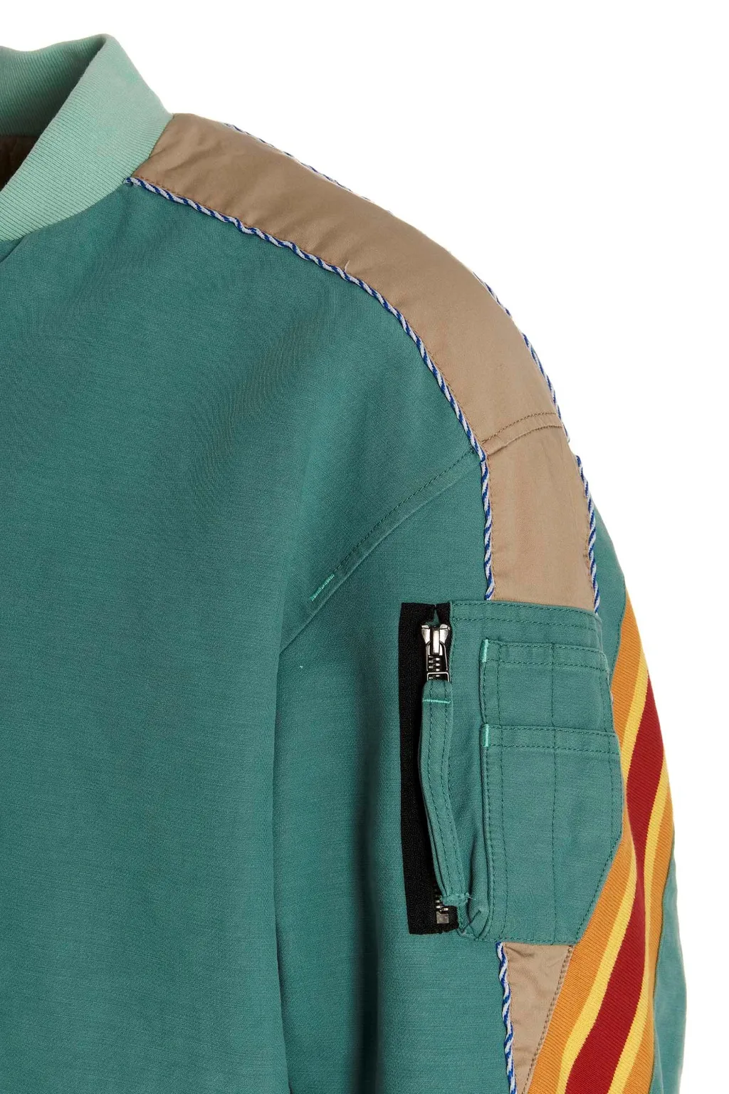 Incotex Stripe Accent Bomber Jacket