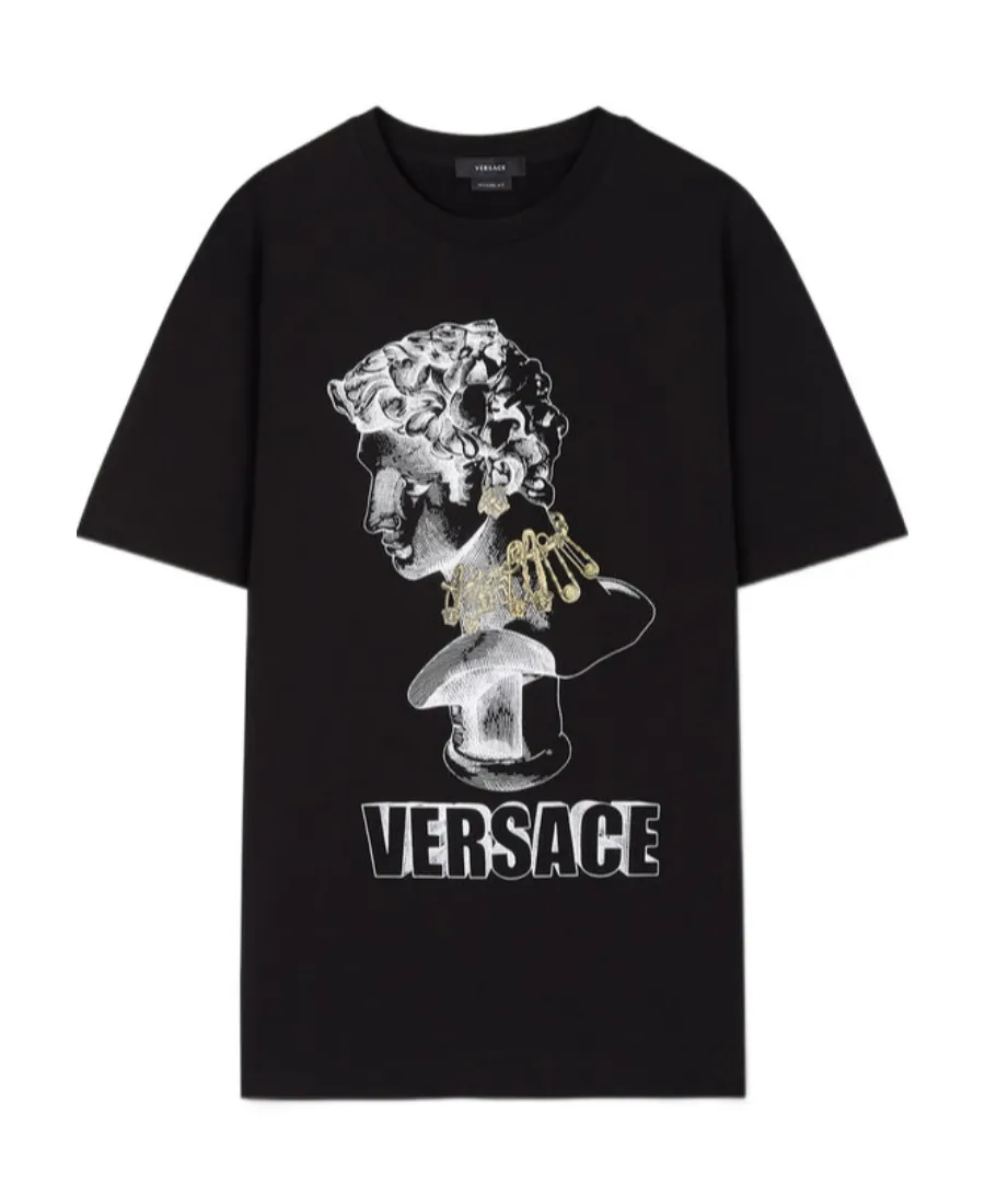 Versace Graphic Printed Crewneck T-Shirt