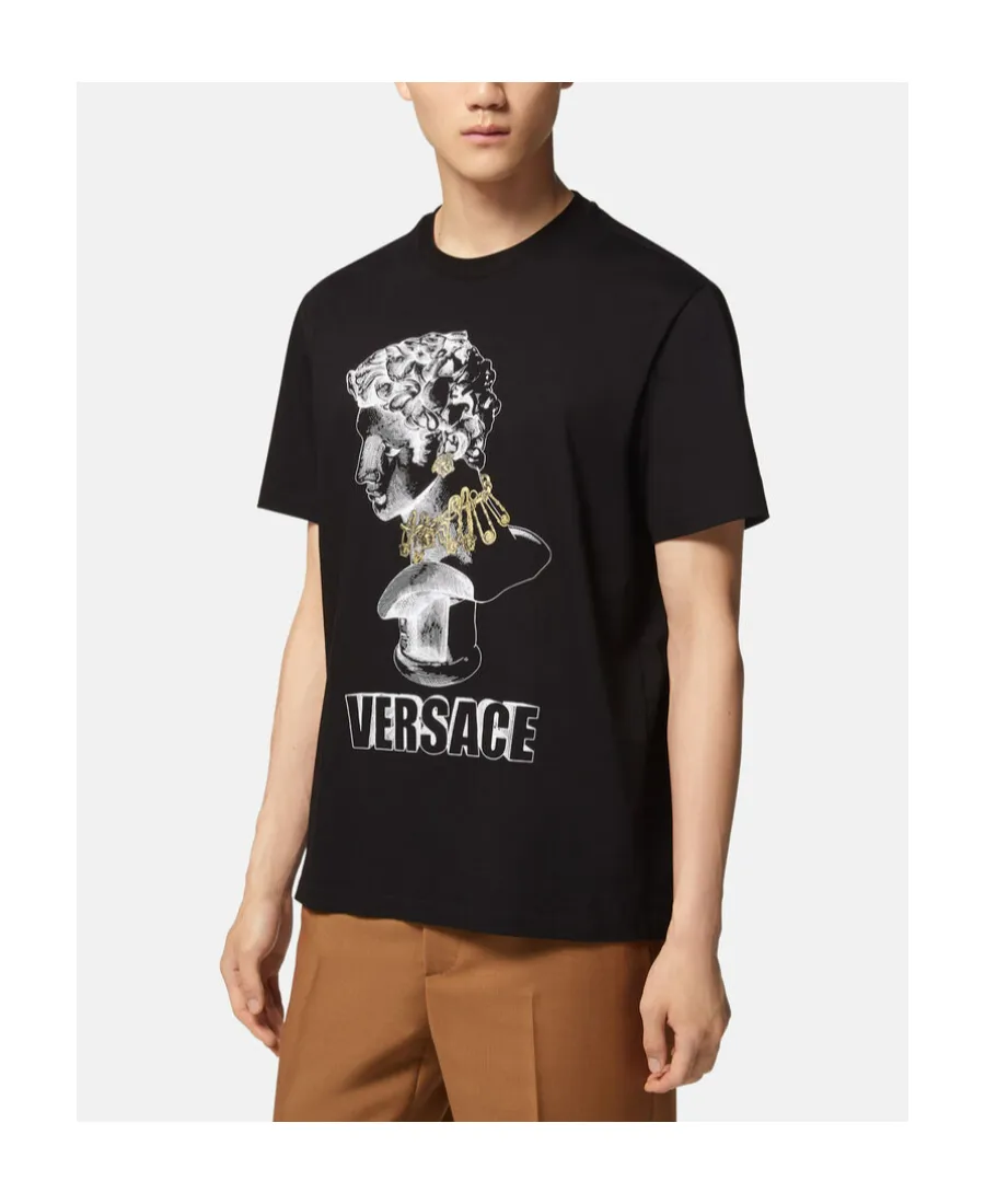 Versace Graphic Printed Crewneck T-Shirt
