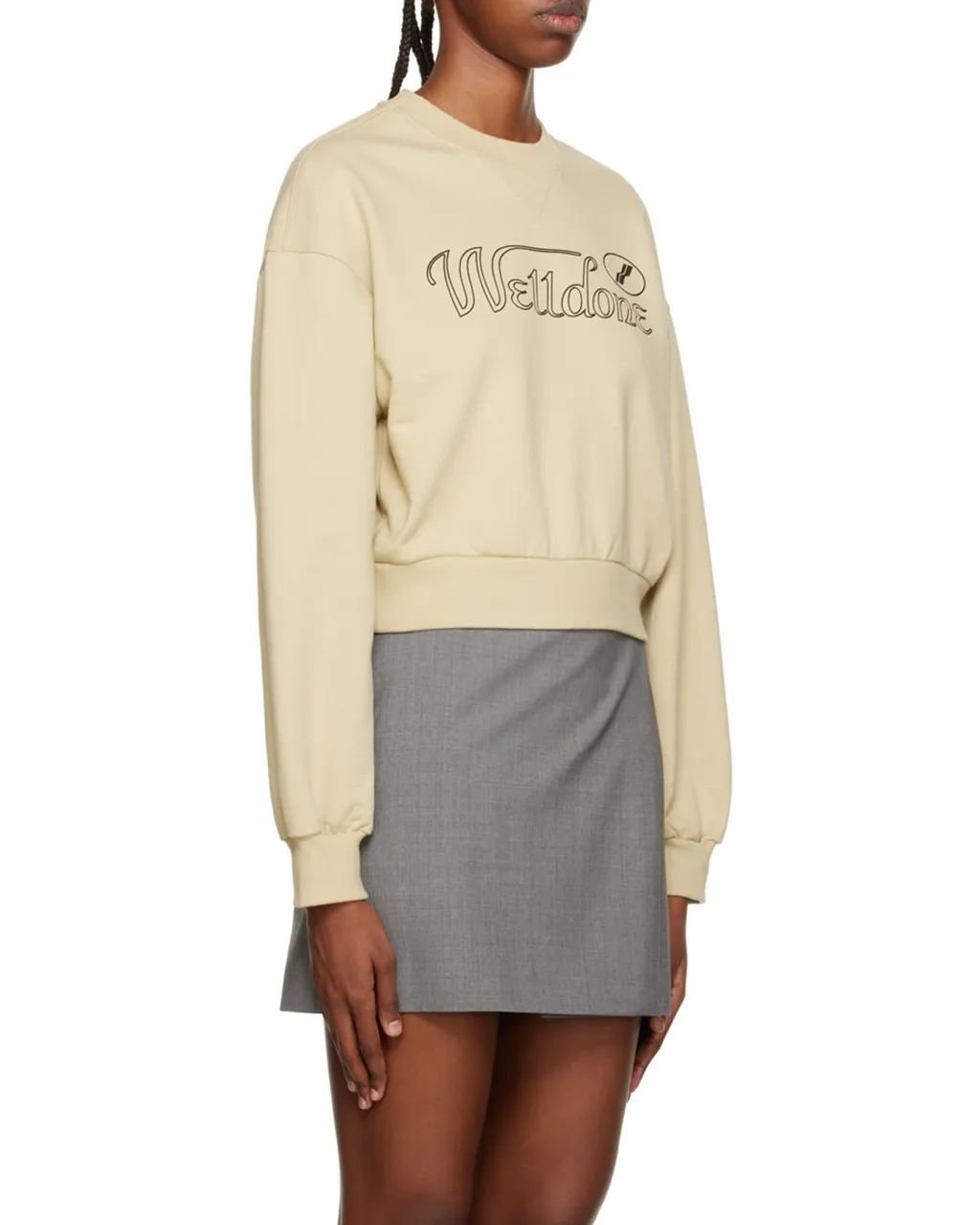 Logo-Print Cropped Sweatshirt