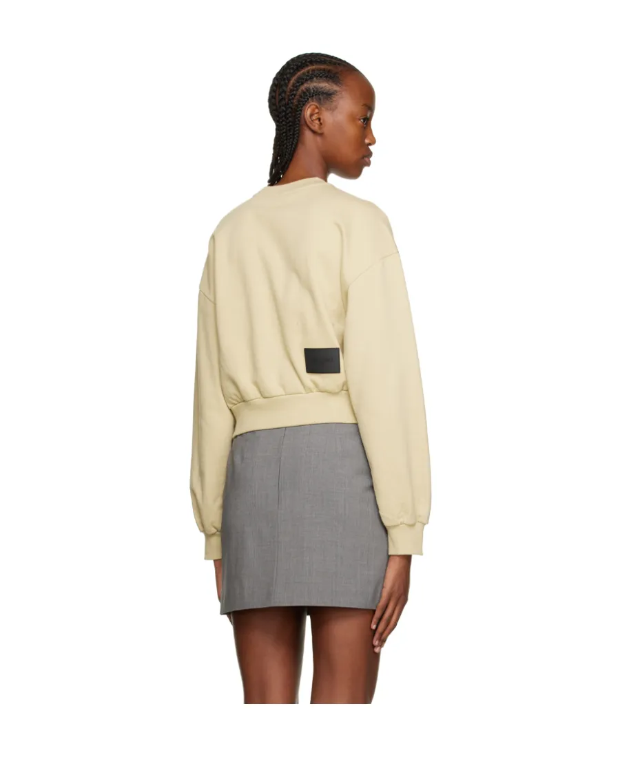 Logo-Print Cropped Sweatshirt