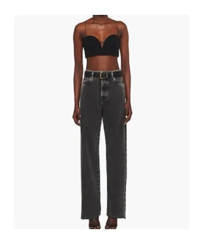 Five-Pocket Black Denim Jeans