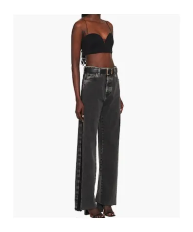Five-Pocket Black Denim Jeans