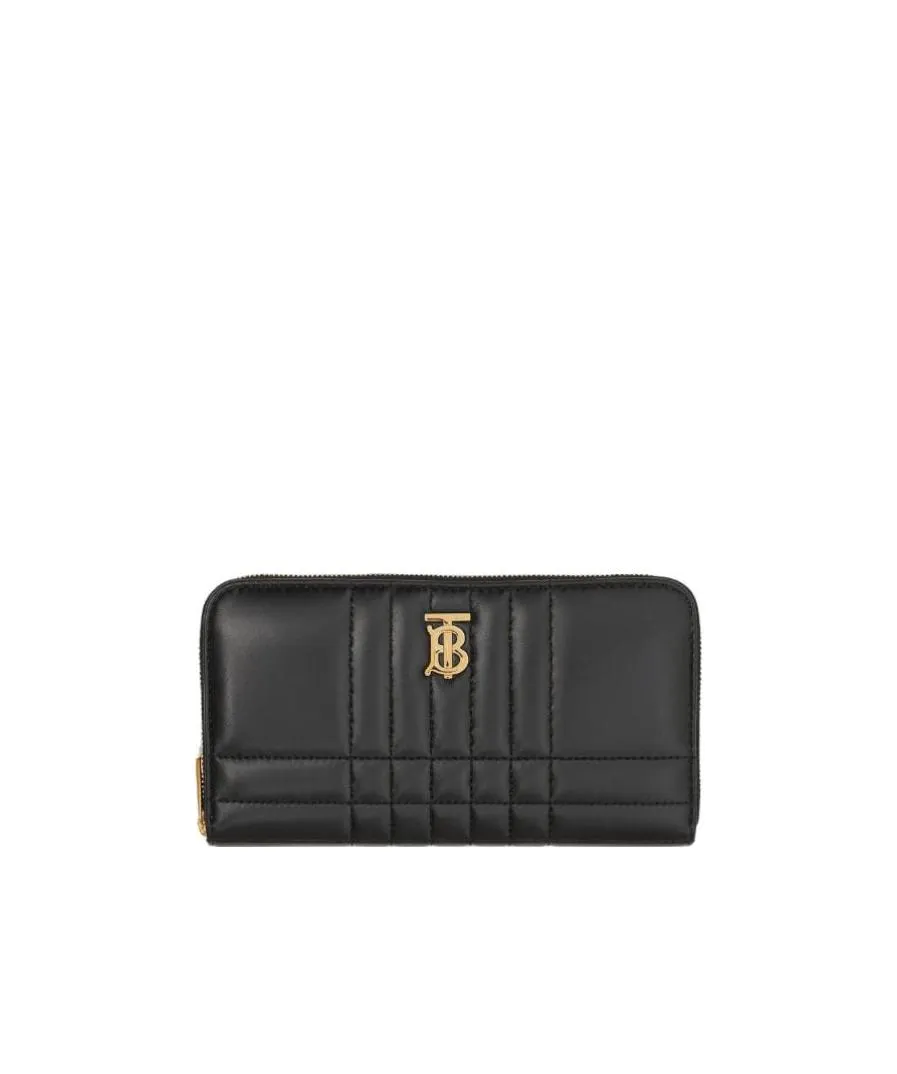Burberry Quilted Lola Zip-Around Wallet
