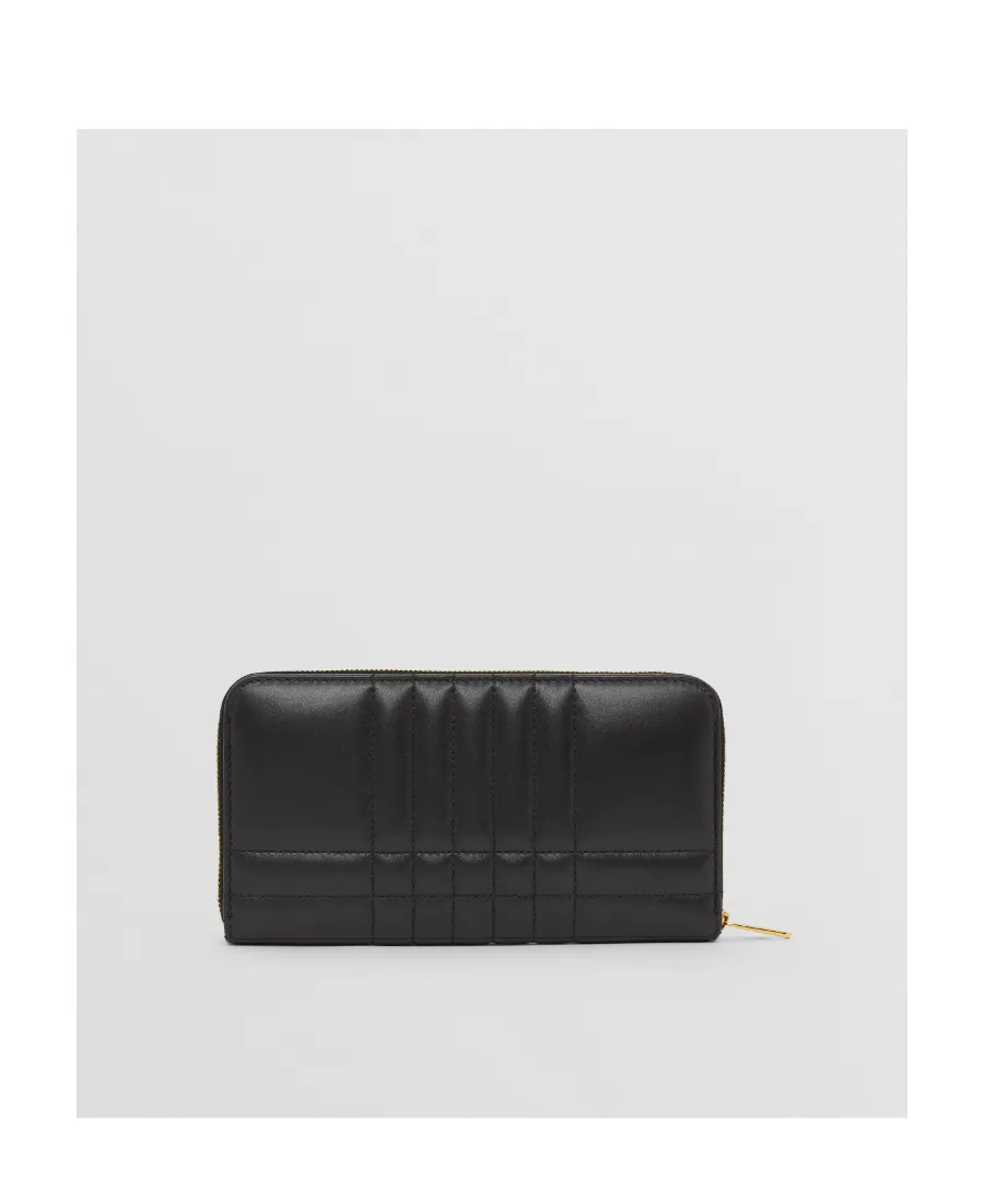 Burberry Quilted Lola Zip-Around Wallet