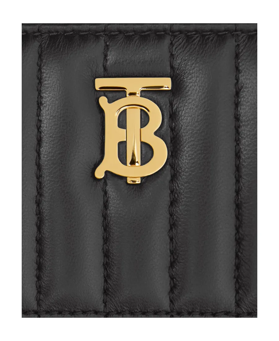 Burberry Quilted Lola Zip-Around Wallet