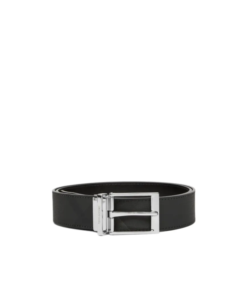 Burberry Logo Engraved Reversible Buckle Belt