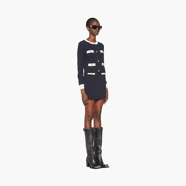 Miu Miu Button-Up Long Sleeved Cardigan