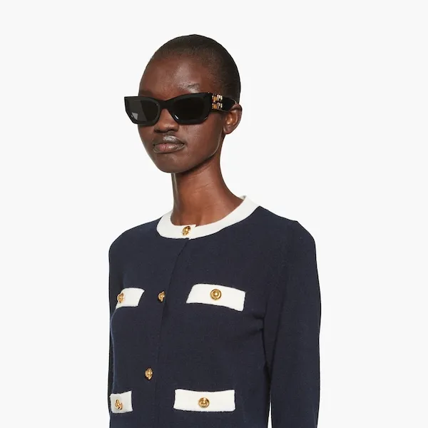Miu Miu Button-Up Long Sleeved Cardigan