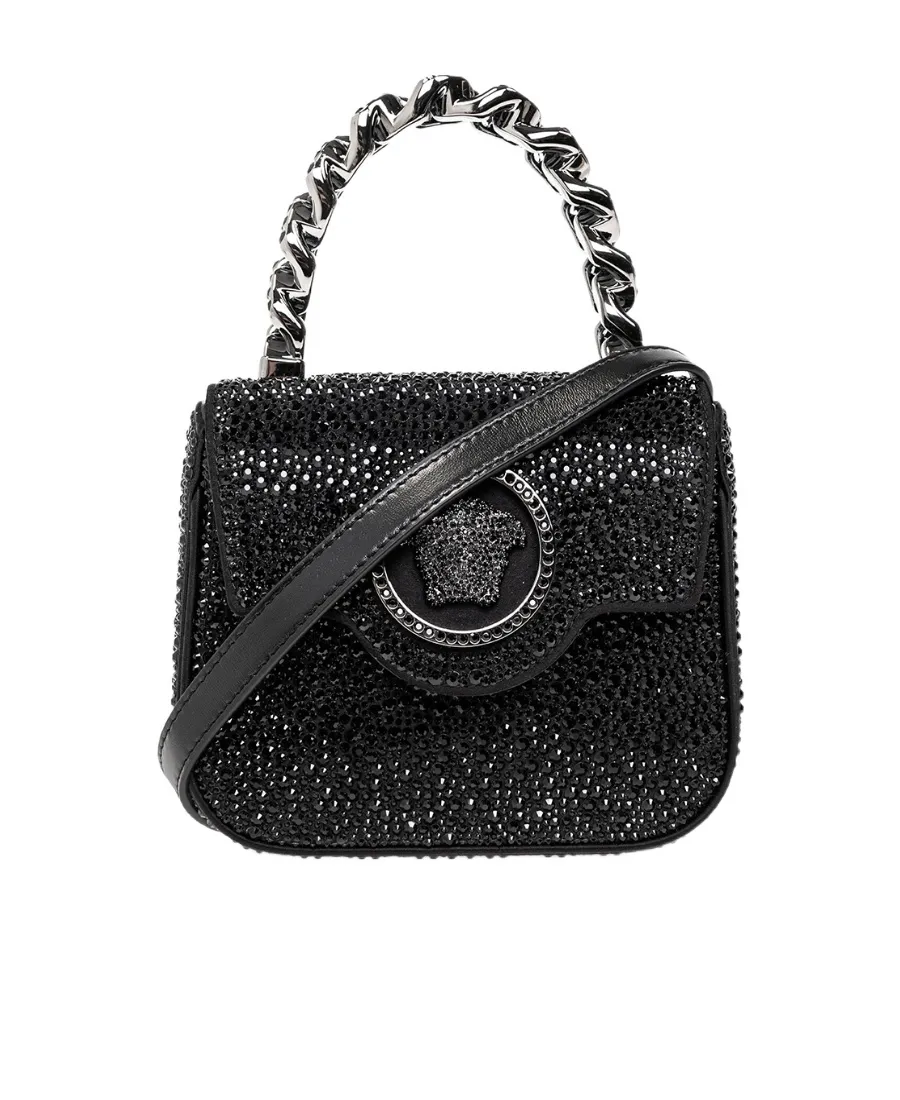 Versace La Medusa Embellished Mini Tote Bag