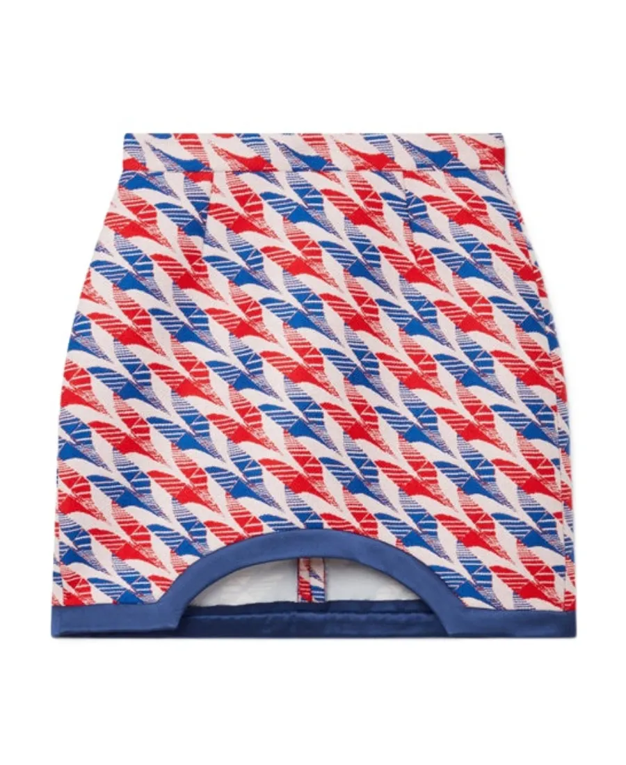 Aviation Check Pencil Skirt