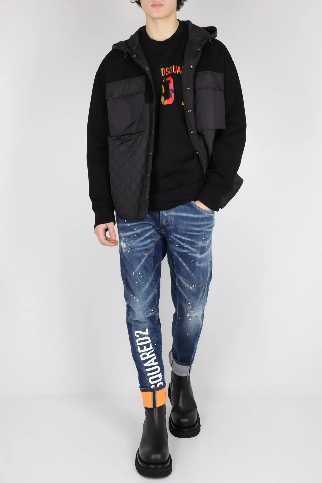 Dsquared2 Logo Printed Crewneck T-Shirt