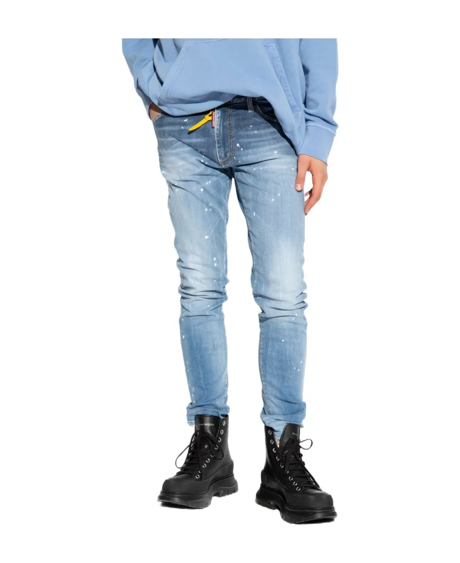 Dsquared2 Paint Splatter Effect Straight-Leg Jeans