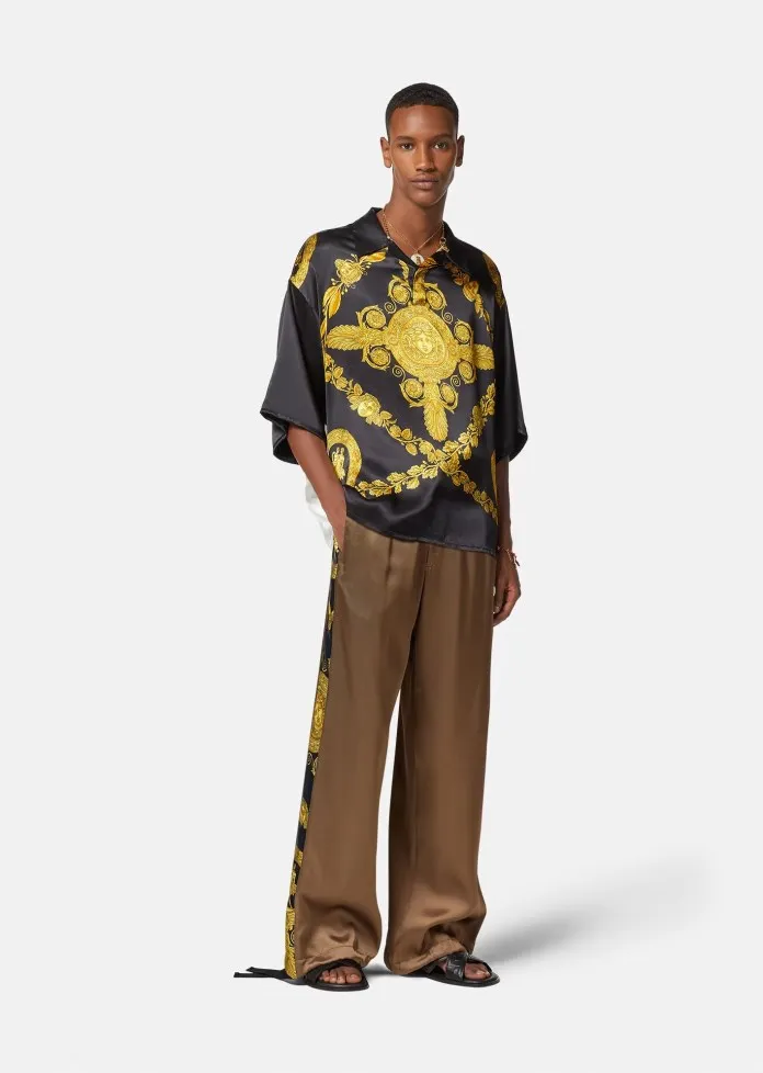 Versace Baroque Printed Drawstring Pants