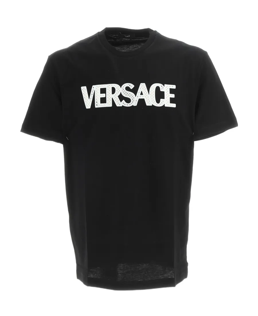 Versace Logo Detailed Crewneck T-Shirt