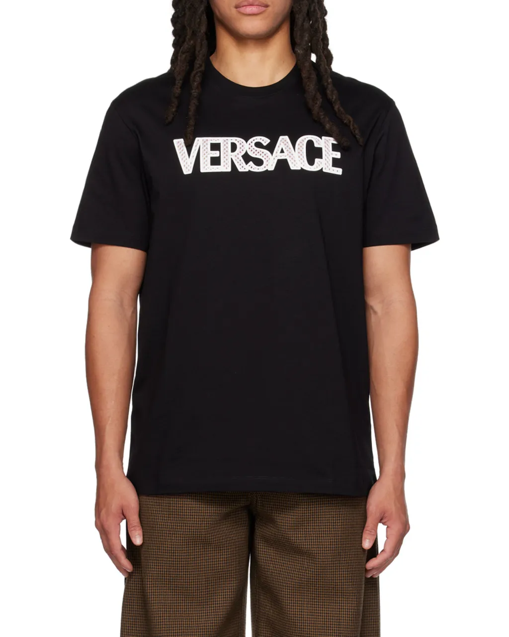Versace Logo Detailed Crewneck T-Shirt