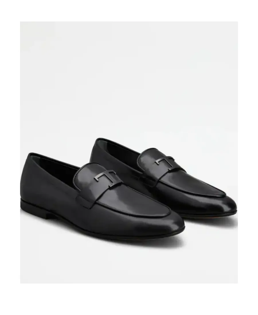 Tod's Logo Plaque Slip-On Loafers