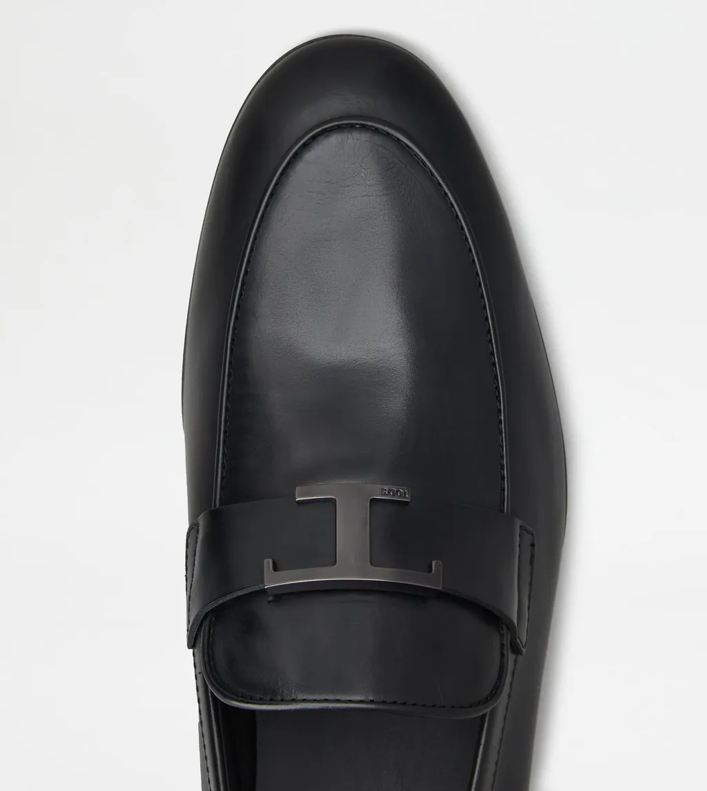 Tod's Logo Plaque Slip-On Loafers