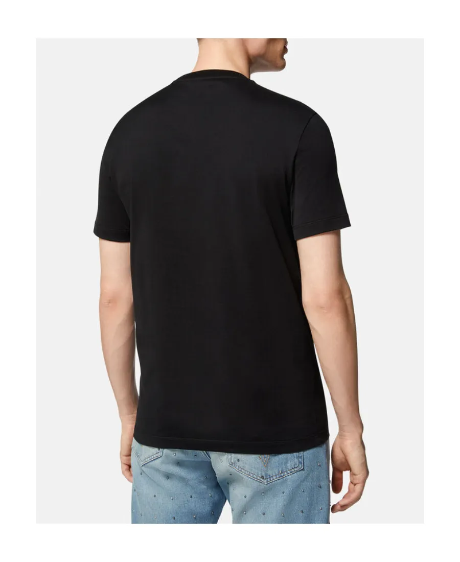 Versace Logo Printed Crewneck T-Shirt