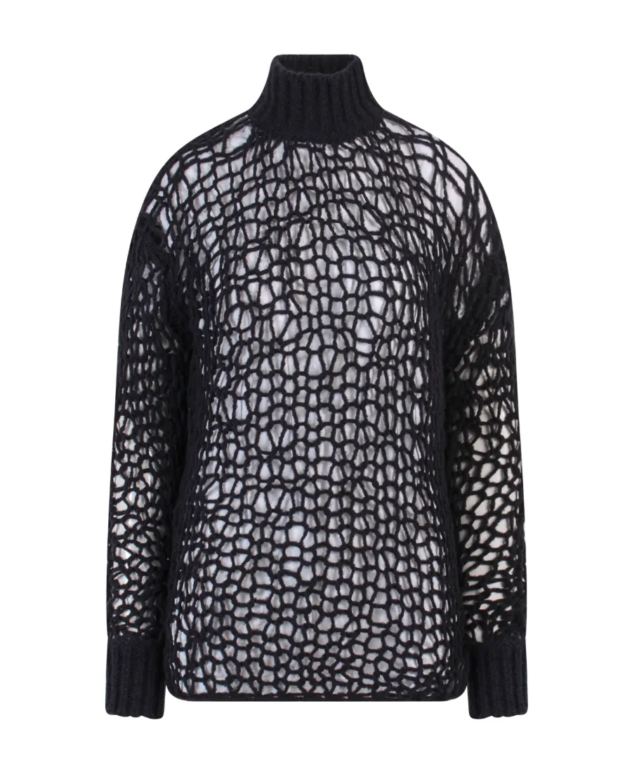 Ann Demeulemeester High-Neck Knitted Jumper