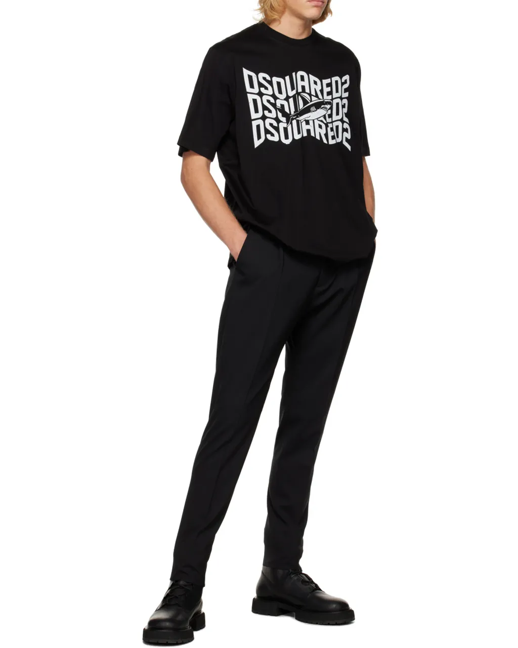 Dsquared2 Logo Printed Crewneck T-Shirt