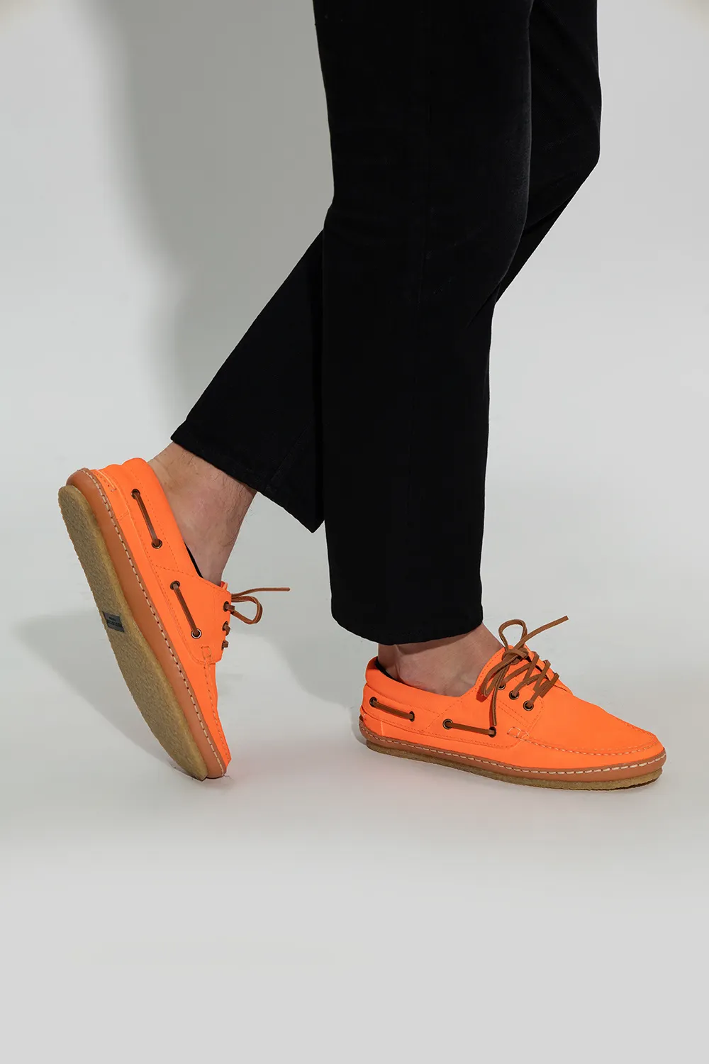 Saint Laurent Ashe Round Toe Boat Shoes
