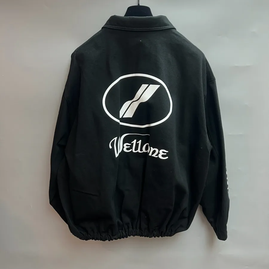 We11Done Logo Printed Zipped Jacket