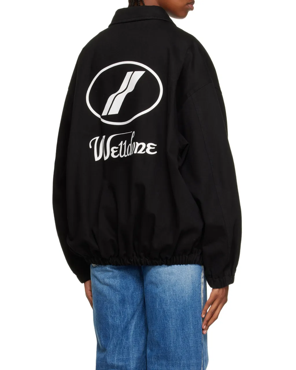 We11Done Logo Printed Zipped Jacket
